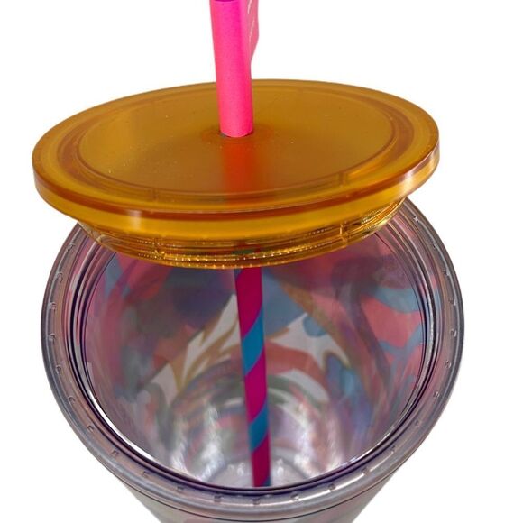 Starbucks 2023 Tim Singleton Sign Glitter Acrylic Venti Tumbler NWT 24 oz - Picture 5 of 9